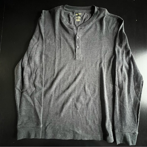 Haggar Other - Haggar Mens Gray Long Sleeve Henley Shirt - XXL